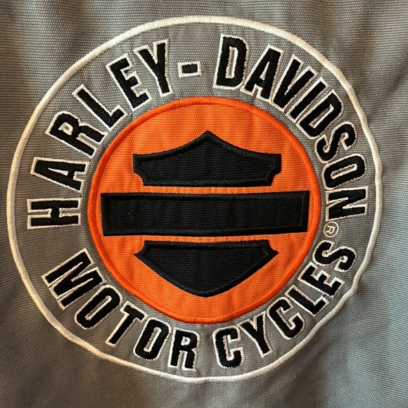 Vintage Harley Davidson Motorcycle Lined Weather Resistant Zip Jacket Sz S - Picture 7 of 16
